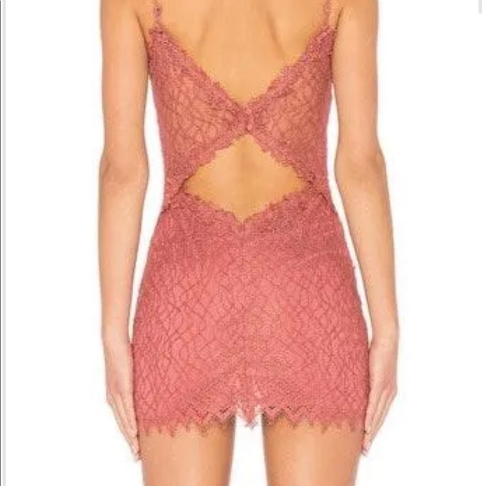 Revolve NBD Pink lace Dress